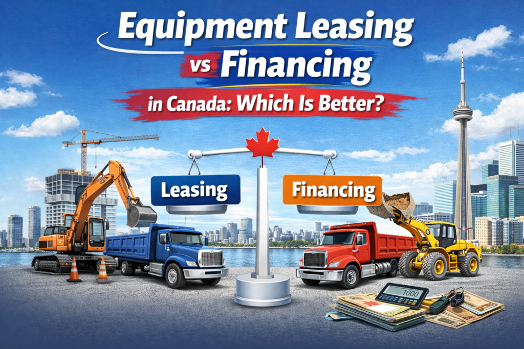 Equipment leasing vs financing in Canada